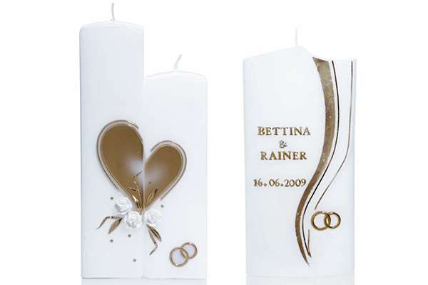 Hochzeitskerzen für die Trauzeremonie
